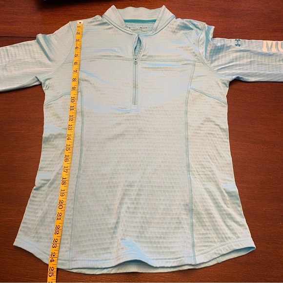 Under Armour Cold Gear Morning Mile 1/4 Zip Fitted Top Size Medium - Picture 12 of 12